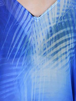 blue polyester kaftan - 12755868 - Standard Image - 4