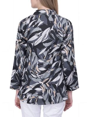 grey polyester shirt - 12755870 - Standard Image - 3