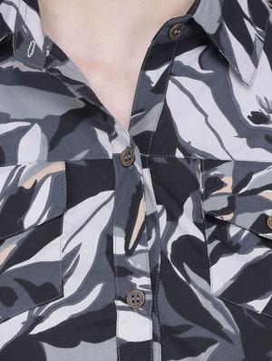 grey polyester shirt - 12755870 - Standard Image - 4