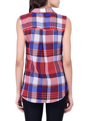 red polyester shirt - 12755871 - Standard Image - 3