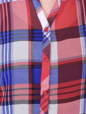 red polyester shirt - 12755871 - Standard Image - 4