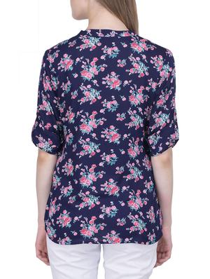 navy blue rayon top - 12755875 - Standard Image - 3