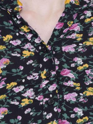 black rayon top - 12755876 - Standard Image - 4