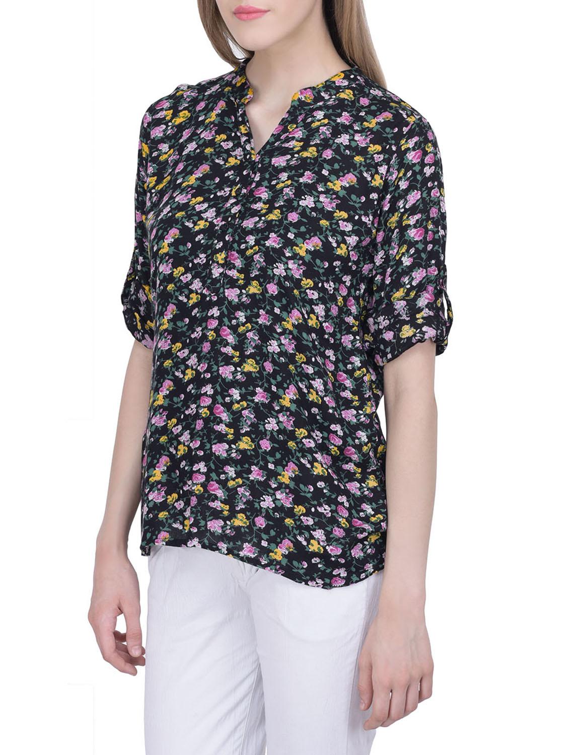 black rayon top - 12755876 - Zoom Image - 2