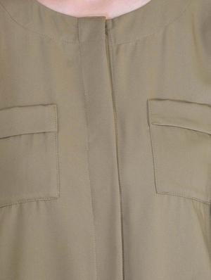 solid beige over coat - 12755891 - Standard Image - 4