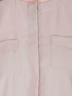 solid beige over coat - 12755892 - Standard Image - 4
