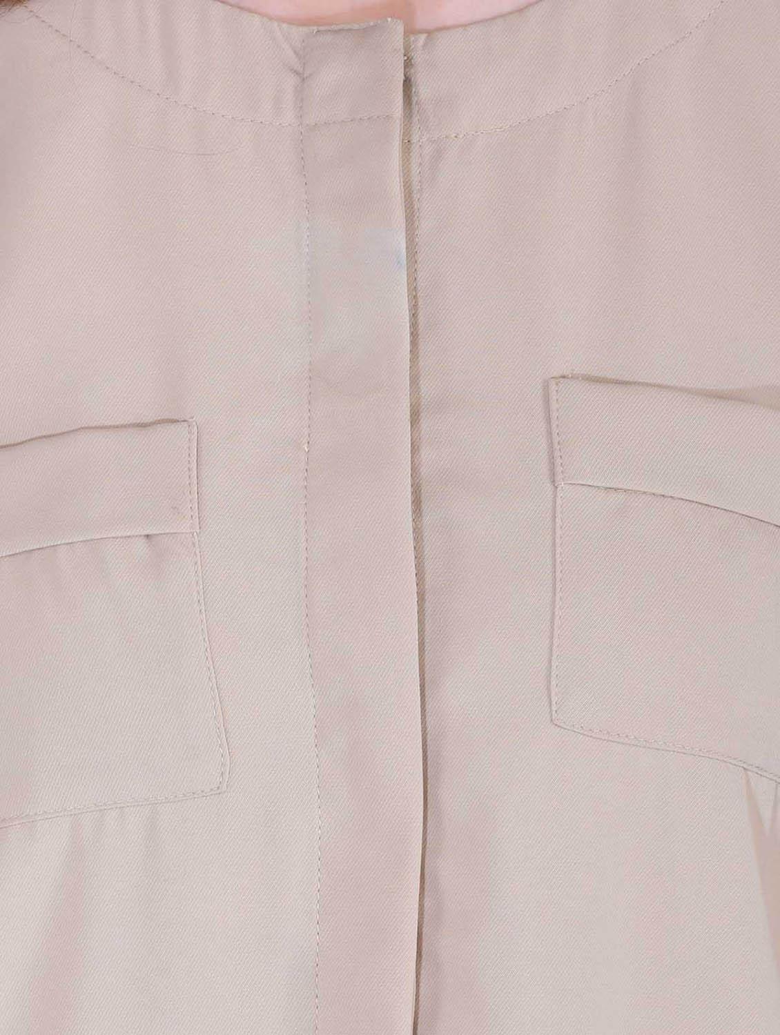 solid beige over coat - 12755892 - Zoom Image - 4