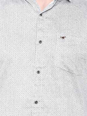 grey cotton casual shirt - 12757524 - Standard Image - 4