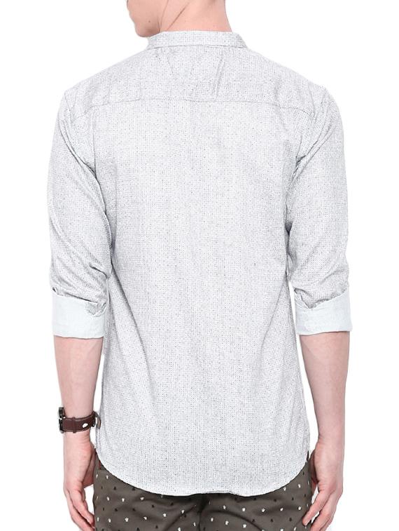 grey cotton casual shirt - 12757524 - Zoom Image - 3