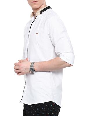 white cotton casual shirt - 12757546 - Standard Image - 2