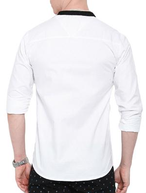 white cotton casual shirt - 12757546 - Standard Image - 3