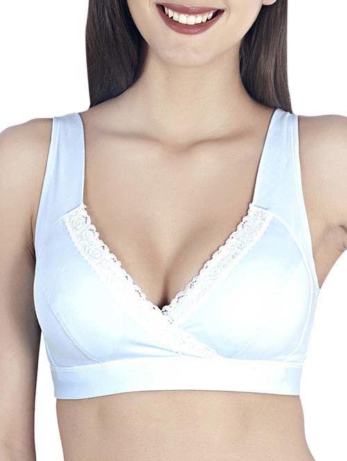 lace trim minimizer bra - 12758128 - Standard Image - 1
