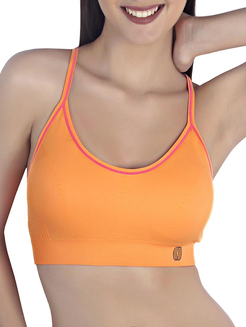 contrast detail solid bra 