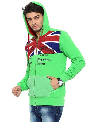 light green fleece sweatshirt - 12759899 - Standard Image - 2