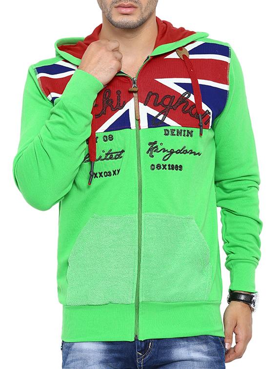 light green fleece sweatshirt - 12759899 - Zoom Image - 1