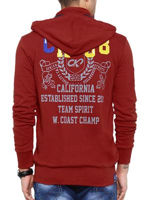 maroon printed sweatshirt - 12759904 - Standard Image - 3
