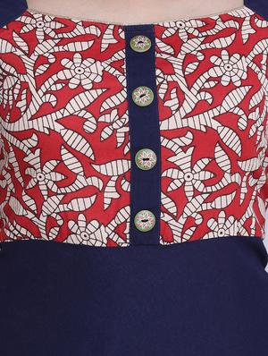 flared printed kurta - 12759910 - Standard Image - 4