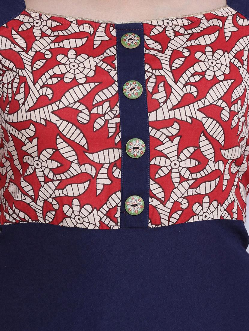 flared printed kurta - 12759910 - Zoom Image - 4