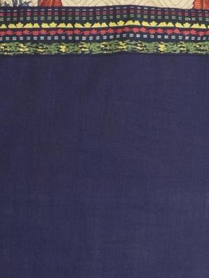 blue cotton straight kurta - 12761621 - Standard Image - 4