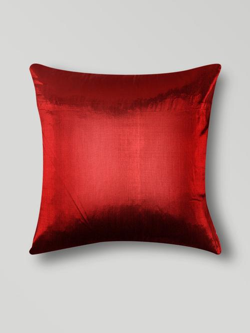 red lurex plain glitter cushion cover - 1276856 - Standard Image - 1