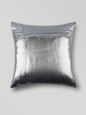 silver lurex plain glitter cushion cover - 1276859 - Standard Image - 2