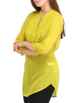 yellow solid tunic - 12773967 - Standard Image - 2