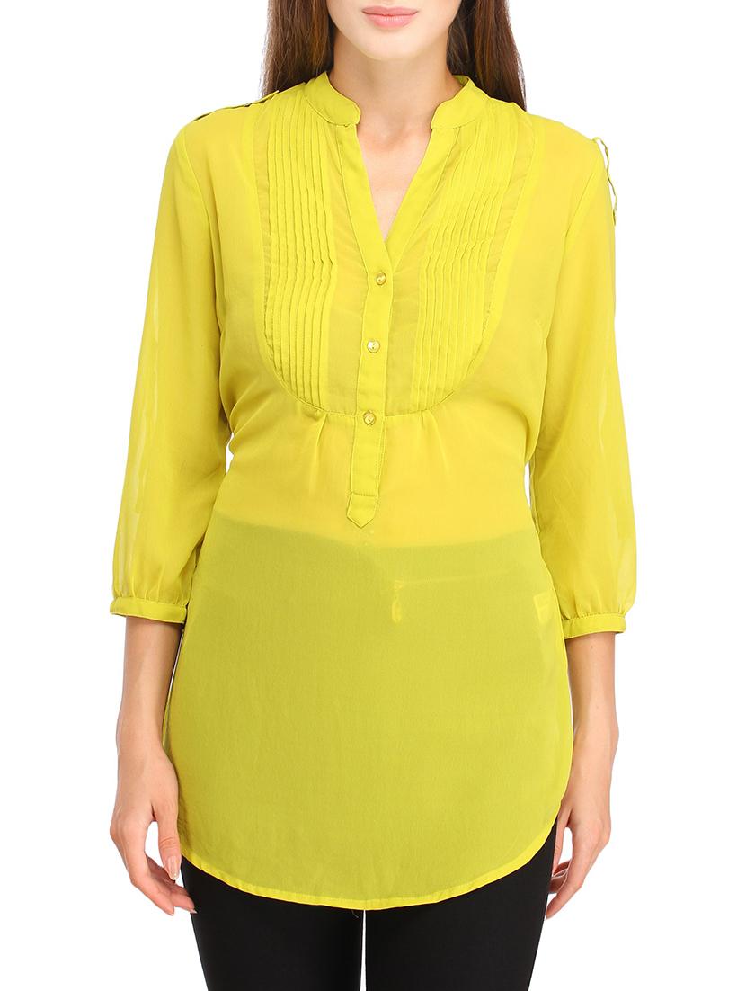 yellow solid tunic - 12773967 - Zoom Image - 1