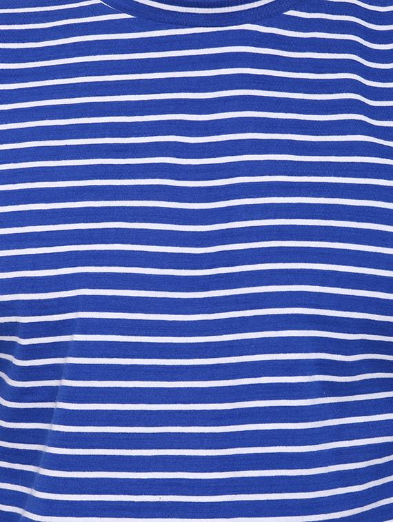 dark blue cotton striped t-shirt - 12778228 - Zoom Image - 4