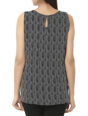 black printed top - 12782749 - Standard Image - 3