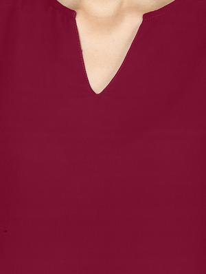 front overlap sheer back top - 1278333 - Standard Image - 4