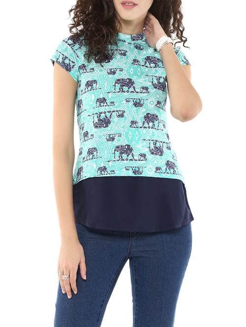green cotton regular top - 12785381 - Very Small Image - 1