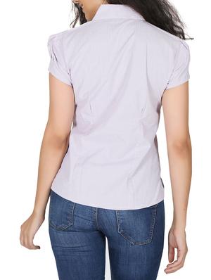 white polyester shirt - 12786044 - Standard Image - 3