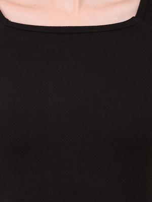 cold shoulder solid top - 12786285 - Standard Image - 4