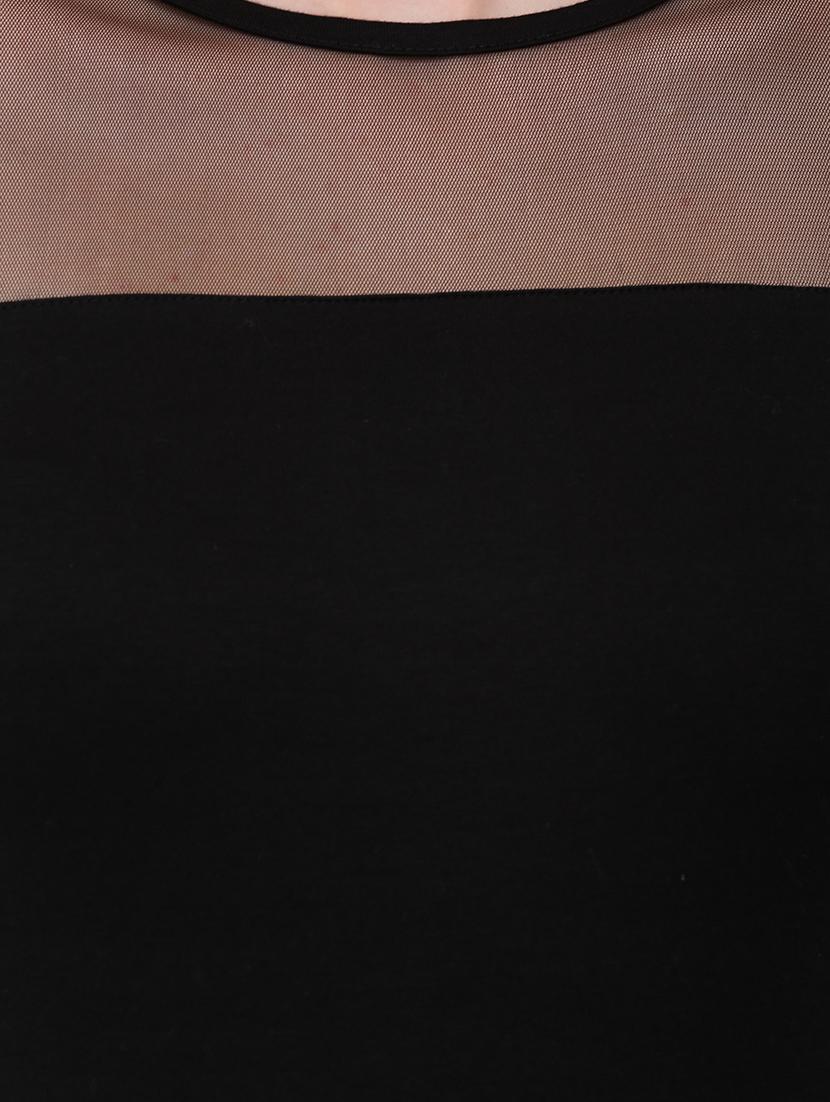mesh panel cold shoulder top - 12786293 - Zoom Image - 4