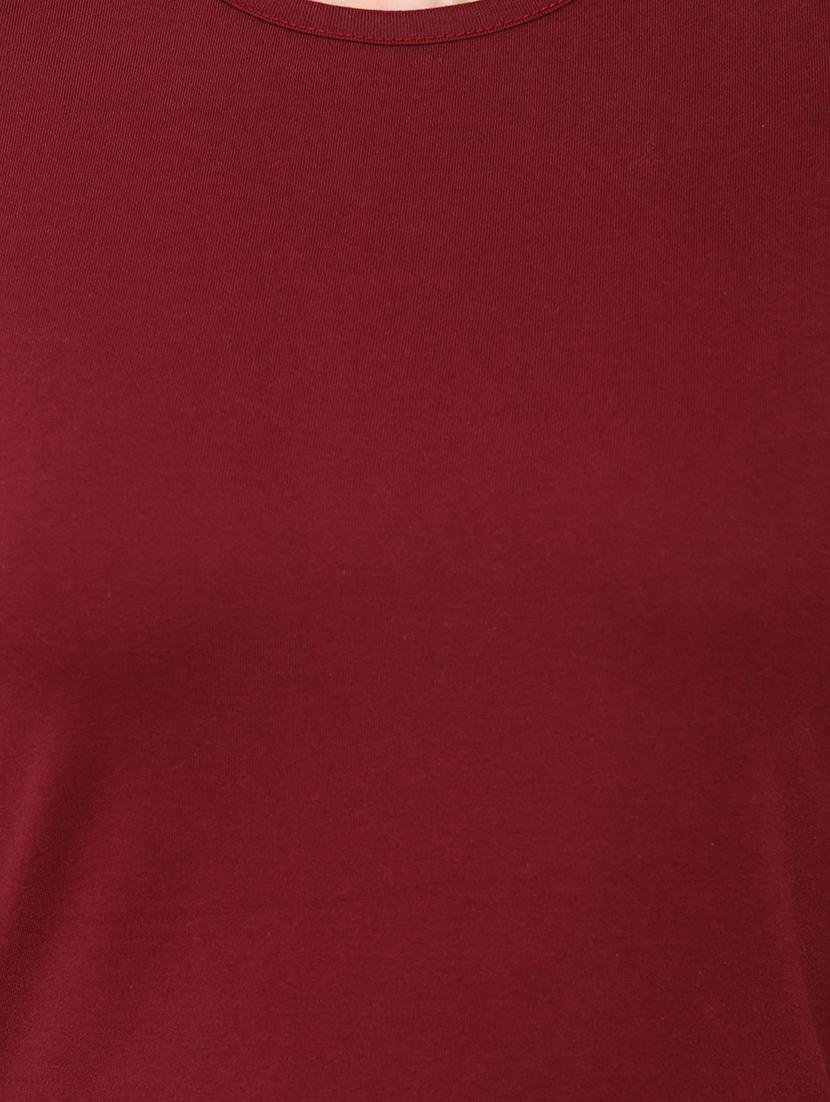 cold shoulder solid top - 12786298 - Zoom Image - 4
