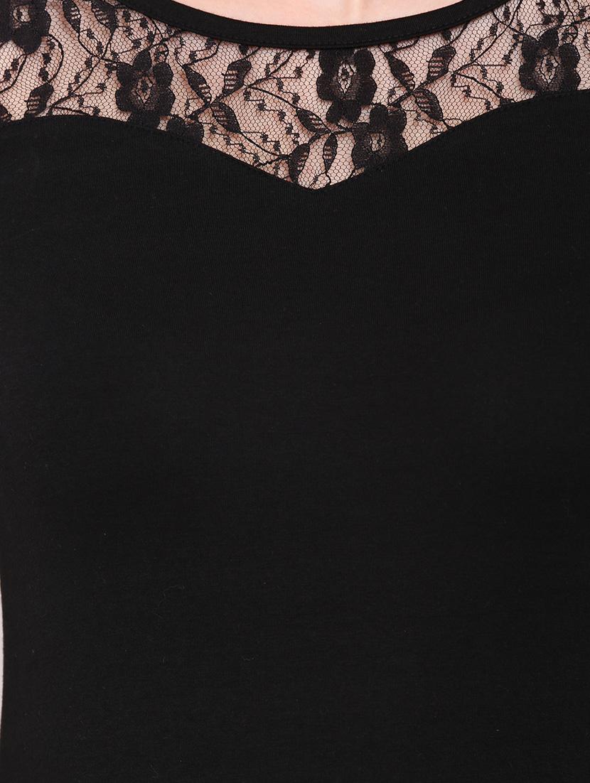lace panel solid top - 12786302 - Zoom Image - 4