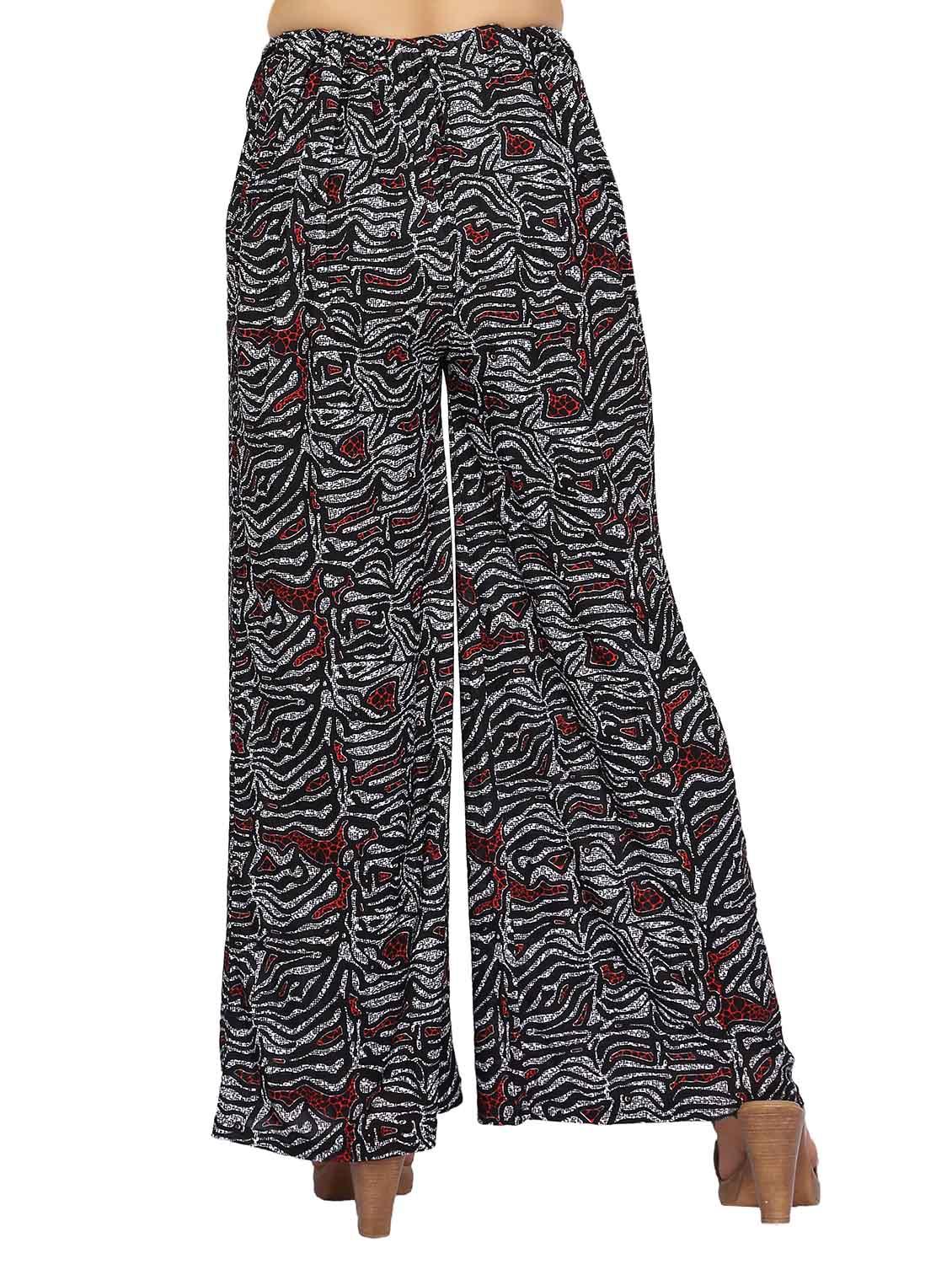 black printed cotton palazzo - 12786570 - Zoom Image - 3