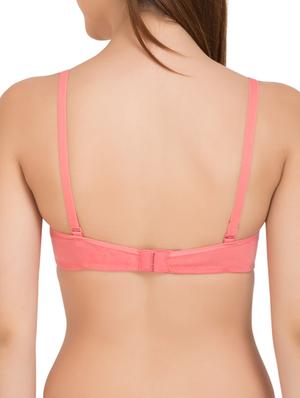 pink cotton bra - 12786884 - Standard Image - 3