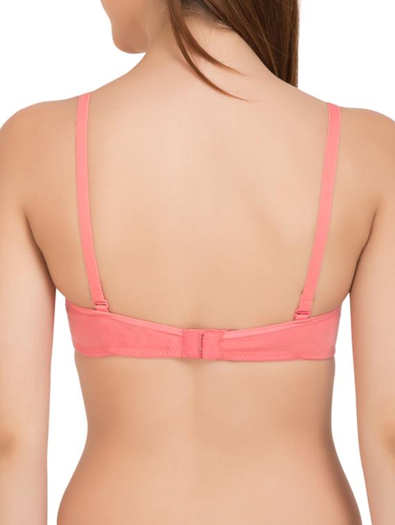 pink cotton bra - 12786884 - Zoom Image - 3