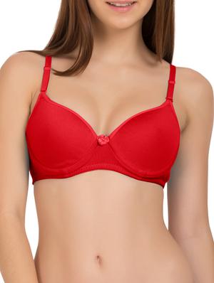 set of 2 red cotton bras - 12786895 - Standard Image - 2