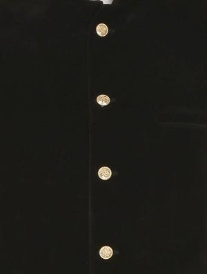 black velvet nehru jacket - 12787124 - Standard Image - 3