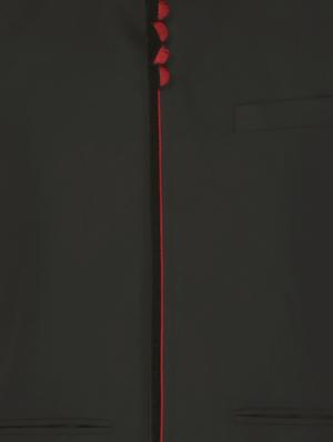 black cotton nehru jacket - 12787126 - Standard Image - 3