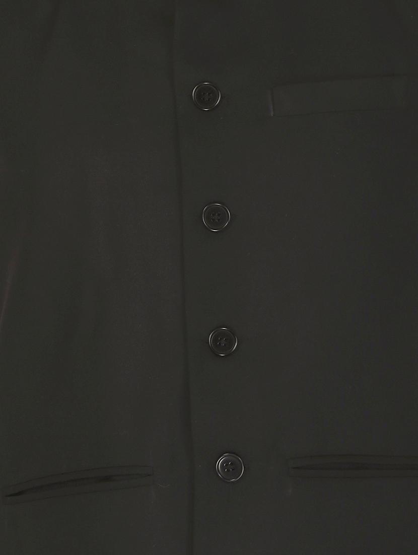 black cotton nehru jacket - 12787134 - Zoom Image - 3