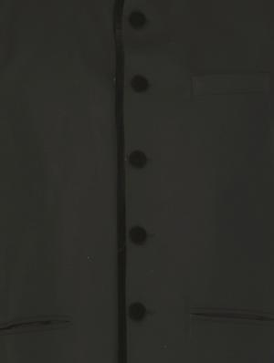 black cotton nehru jacket - 12787136 - Standard Image - 3