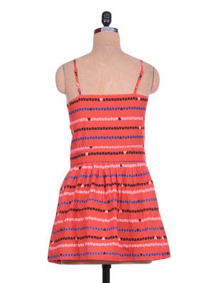 frill trim cami neck flared dress - 1278744 - Standard Image - 3
