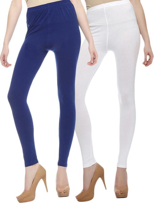 set of 2 multi colored cotton leggings - 12787610 - Standard Image - 1
