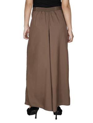 beige polyester palazzos - 12787847 - Standard Image - 3