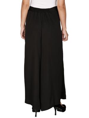 black polyester palazzos - 12787848 - Standard Image - 3