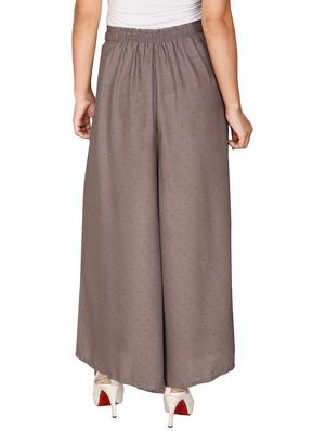grey georgette palazzos - 12787850 - Standard Image - 3