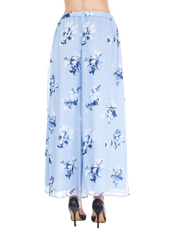 light blue chiffon palazzos - 12787974 - Zoom Image - 3